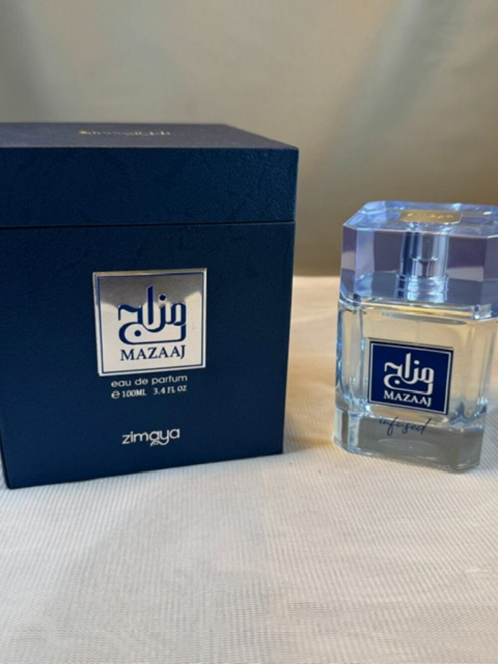 Zimaya Mazaaj Infused Eau De Parfum Spray for Men 3.4oz New Opened Box $60